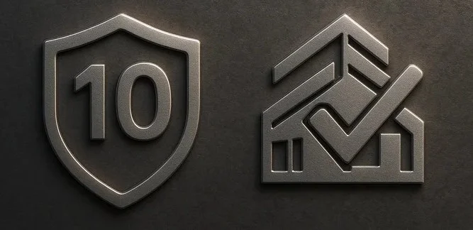 Logos de certification Qualibat et garantie décennale